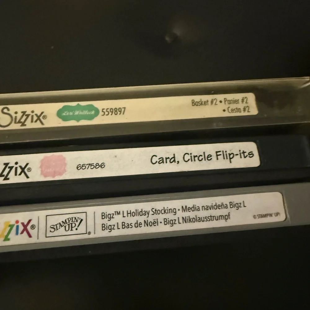 Sizzix die cuts set of 3